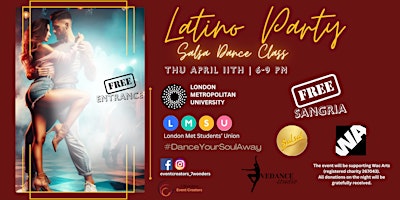 Primaire afbeelding van Latino party  with Salsa Dance Class