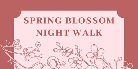 Spring Cherry Blossom Night Walk with Maya Clouse-Henry primary image