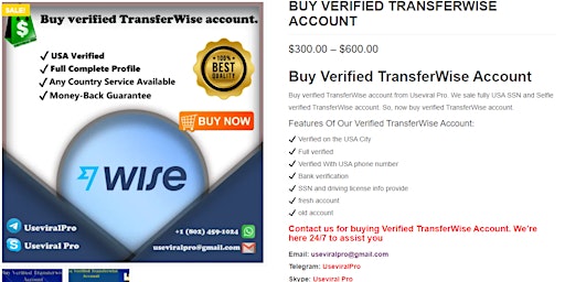 Hauptbild für Buy Verified TransferWise Account