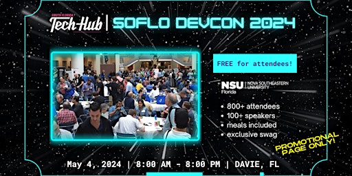 SoFlo Dev Con 2024 | South Florida Tech Hub primary image