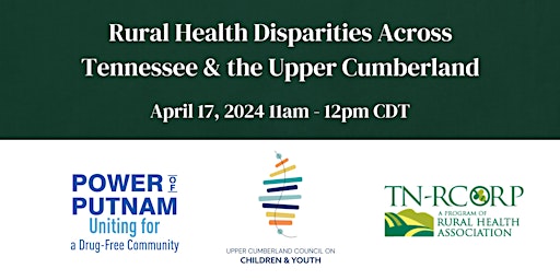 Rural Health Disparities in Tennessee and the Upper Cumberland primary image