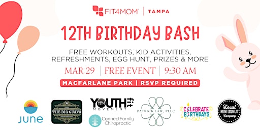 Imagem principal do evento FIT4MOM's 12th Birthday Bash