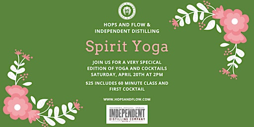 Imagem principal do evento Hops & Flow Spirit Yoga at Independent Distilling