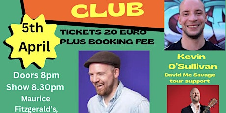 Kerry Comedy Club with Richie Bree, Kev O'Sullivan, Fred  Cooke &Julie Jay