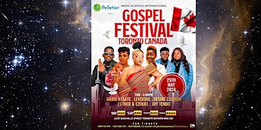 Primaire afbeelding van MADE IN AFRICA GOSPEL FESTIVAL TORONTO ONTARIO