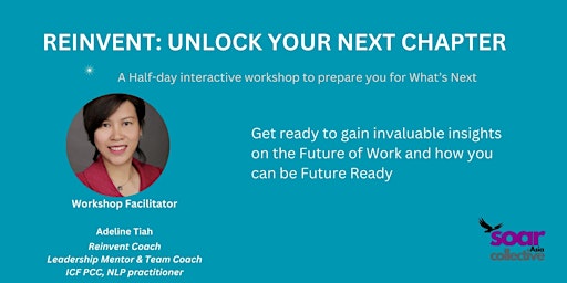 Primaire afbeelding van REINVENT: UNLOCK YOUR NEXT CHAPTER