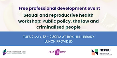 Sexual and reproductive health workshop: Public policy and the law primary image