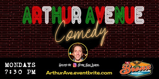 Imagem principal do evento Arthur Avenue Comedy - Fordham Stand-Up Monday Nights in The Bronx