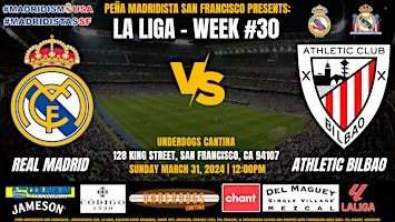 Primaire afbeelding van Real Madrid vs Atl. Bilbao | La Liga | Watch Party at Underdogs Cantina