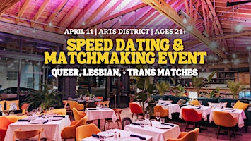 Primaire afbeelding van Speed Dating for Queer, Lesbian, Trans | Arts District | 21+