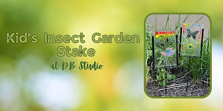 Kid's Insect Garden Stake | Fused Glass db Studio primary image