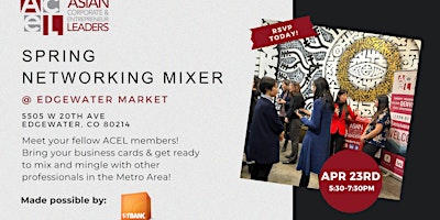 ACEL Spring Networking Mixer primary image