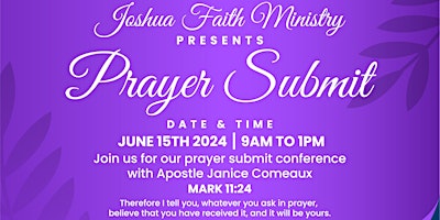 Joshua Faith Ministries Prayer Conference primary image