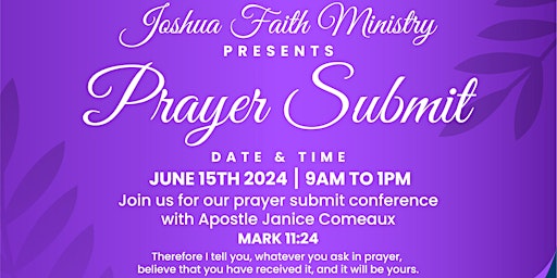 Primaire afbeelding van Joshua Faith Ministries Prayer Conference