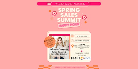 Women in Nashville Network: Spring Sales Summit Happy Hour!
