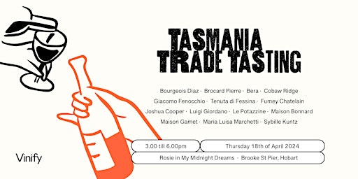 Primaire afbeelding van Tasmania Trade Tasting