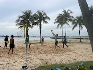 Beach Volleyball practice at ECP for a great cause