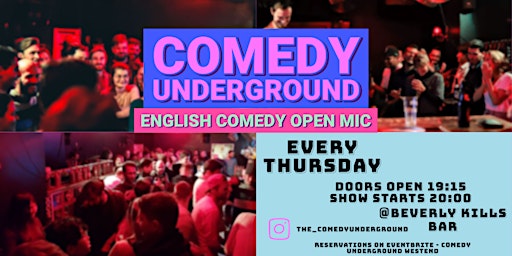 Primaire afbeelding van The Comedy Underground English Open Mic Show