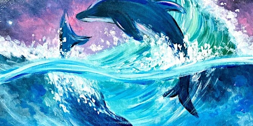 Imagen principal de Discount Paint Night: Dancing Dolphins