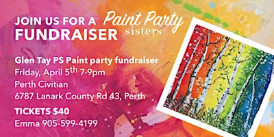 Primaire afbeelding van Glen Tay PS Paint Party Fundraiser