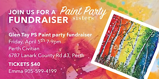 Imagem principal do evento Glen Tay PS Paint Party Fundraiser