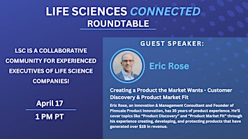 Imagem principal do evento Life Sciences CONNECTED Roundtable