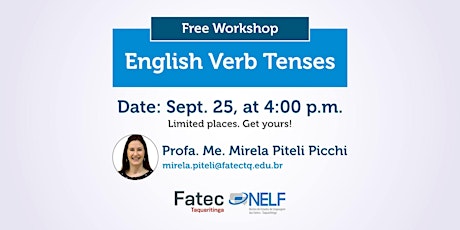 Imagem principal do evento Workshop: English Verb Tenses