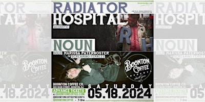 Imagem principal do evento Boonton Coffee Presents: Radiator Hospital (acoustic) & NOUN (solo)