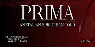 Hauptbild für Prima: An Italian Epicurean Tour
