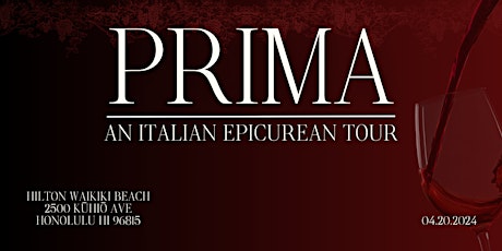 Prima: An Italian Epicurean Tour