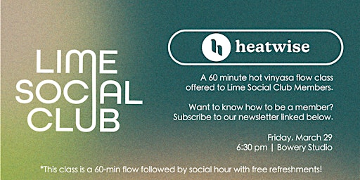 Hauptbild für Heatwise x Lime Social Club