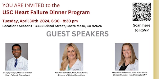 USC Heart Failure Dinner Program primary image