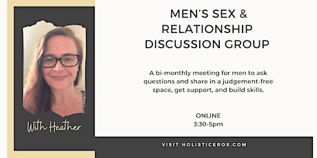 Men's Sex & Relationship Discussion Group