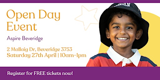 Imagen principal de Aspire Beveridge Open Day Event