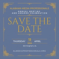 Imagem principal do evento Alabama Media Professionals Annual Meeting and Awards Celebration