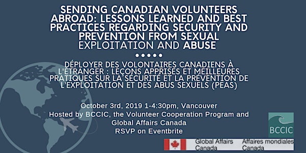 Sending Canadians volunteers abroad: Lessons Learned and Best Practices