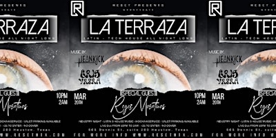 "Terraza Wednesdays" Industry Latin - Tech House Night primary image