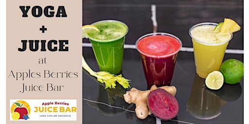Yoga + Juice at Apples Berries Juice Bar  primärbild