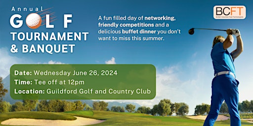 Imagem principal do evento 2024 BCFT Annual Golf Tournament & Banquet