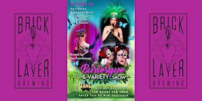 BRICKLAYER BREWING & FAME PRODUCTIONS BURLESQUE AND VARIETY SHOW primary image