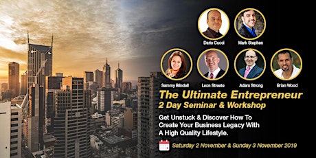 The Ultimate Entrepreneur 2 Day Seminar & Workshop primary image