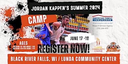 Imagem principal do evento Jordan Kappen BRF Summer Basketball Camp 2024: 1st - 3rd Grade