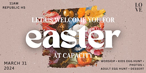 Imagem principal de Easter @ CAPACITY Church | Adult Egg Hunt, Kids Egg Hunt, and More!