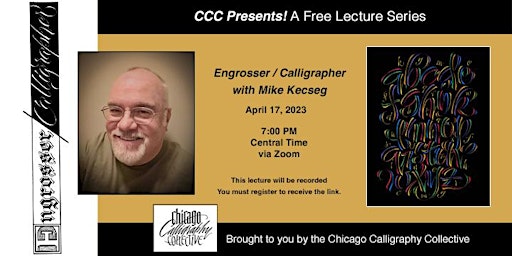 Imagen principal de CCC Presents! Engrosser/Calligrapher With Mike Kecseg