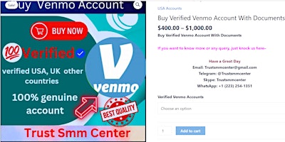 Imagen principal de Buy Verified Venmo Account With Documents