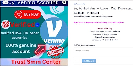 Image principale de Buy Verified Venmo Account With Documents