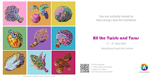 Imagem principal de Alex Leung -《All the Twists and Turns》- Contemporary Art Exhibition