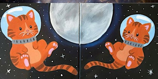 Primaire afbeelding van Mommy & Me Paint Party: Galaxy Kitties