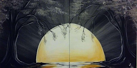 Moon Set in the Trees - Paint and Sip by Classpop!™