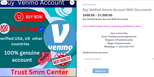Hauptbild für Provides safe and 100% genuine Buy Verified Venmo Accounts